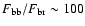 $F_{\rm bb}/F_{\rm br}
\sim 100$