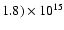 $1.8)\times10^{15}$