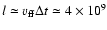 $l\simeq v_{\rm ff} \Delta t\simeq
4\times 10^{9}$