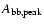 $ A_{\rm
bb,peak}$