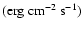 $({\rm erg~cm}^{-2}~{\rm s}^{-1})$