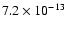 $7.2\times10^{-13}$