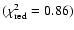 $(\chi^{2}_{\rm red} = 0.86)$