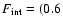$F_{\rm int} =
(0.6$
