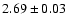 $2.69 \pm 0.03$