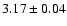 $3.17 \pm 0.04$