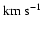$\!~{\rm km~s^{-1}}$