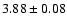$3.88 \pm 0.08$
