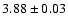 $3.88 \pm 0.03$