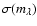 $\sigma(m_\lambda)$