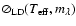 $\oslash_{\rm LD}(T_{\rm eff}, m_\lambda)$