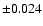 $ \pm 0.024 $