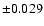 $ \pm 0.029 $