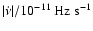 $\vert\dot{\nu}\vert/10^{-11}\ {\rm Hz\ s}^{-1}$