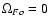 $\Omega _{Fo}=0$