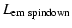 $\displaystyle L_{\rm em\ spindown}$