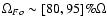 $\Omega_{Fo}\sim [80,95]\%\Omega$