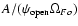 $A/(\psi _{\rm open}\Omega _{Fo})$