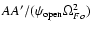 $AA'/(\psi _{\rm open}\Omega _{Fo}^2)$