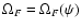 $\Omega_F=\Omega_F(\psi)$
