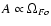 $A\propto \Omega_{Fo}$