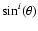 $\sin^i(\theta)$