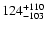 $\rm 124_{-103}^{+110}$