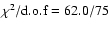 $\chi^2/{\rm d.o.f}=62.0/75$