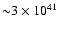 ${\sim}3\times10^{41}$