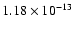 $1.18\times10^{-13}$