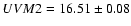 $UVM2=16.51\pm0.08$