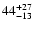 $\rm 44^{+27}_{-13}$