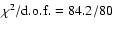 $\chi^2/{\rm d.o.f.}=84.2/80$