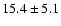 $15.4 \pm 5.1 $