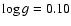 $\log g=0.10$