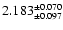 $2.183^{\pm 0.070}_{\pm 0.097}$
