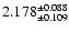 $2.178^{\pm 0.088}_{\pm 0.109}$