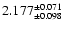 $2.177^{\pm 0.071}_{\pm 0.098}$