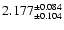 $2.177^{\pm 0.084}_{\pm 0.104}$