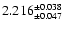 $2.216^{\pm 0.038}_{\pm 0.047}$