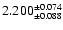$2.200^{\pm 0.074}_{\pm 0.088}$