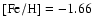 $\rm [Fe/H] = -1.66$