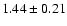 $1.44\pm0.21$
