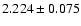 $2.224\pm0.075$