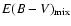 $E(B-V)_{\rm mix}$