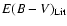 $E(B-V)_{\rm Lit}$