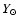 $Y_{\odot}$