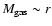 $M_{\rm gas} \sim r$