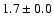 $
1.7\pm0.0$