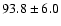 $ 93.8\pm 6.0$